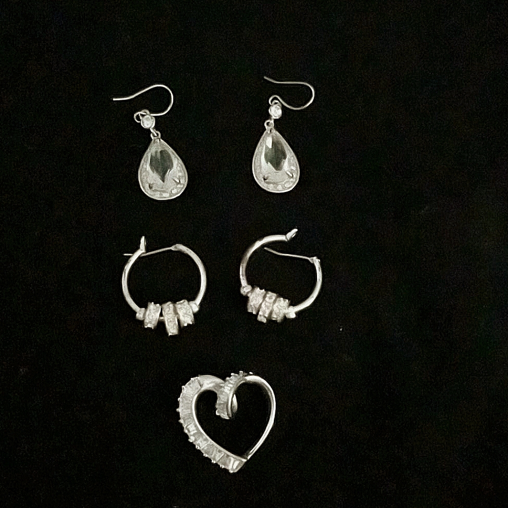 Assorted cubic zirconia jewelry.
